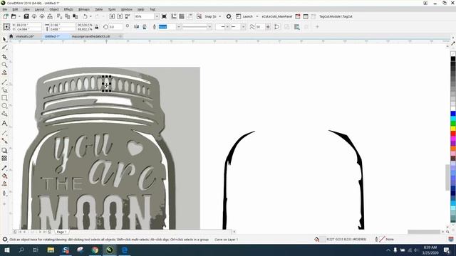 Corel Draw Tips & Tricks Text Jar with you are my MOON Part 2 смотреть онлайн