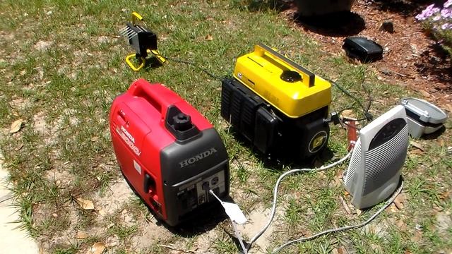 Honda EU2000i vs John Deere / Kawasaki GA 1000 sound comparison