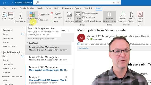 Locate Emails Quickly with Search in Microsoft Outlook смотреть онлайн