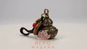Фен шуй брелок тыква калабаш Ву лу горлянка с монетами