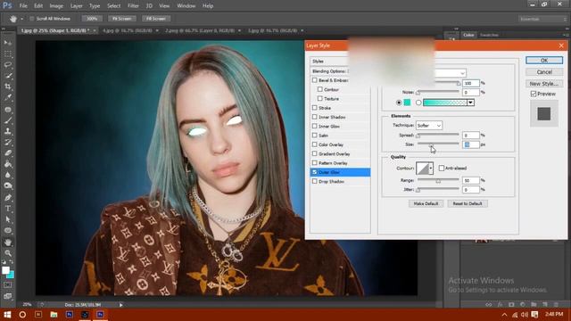 GLOWING EYE / SMOKE EFFECT USING PHOTOSHOP CS