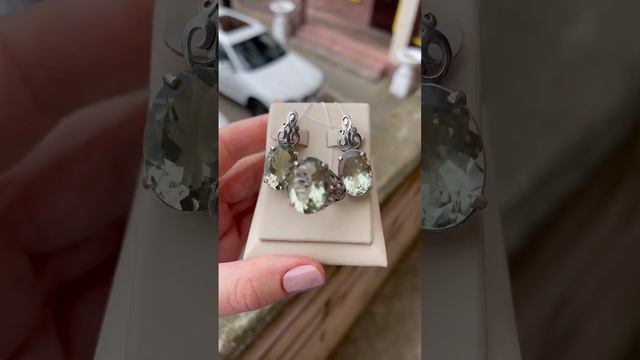 ПРАЗИОЛИТ?Зелёный Аметист?Серебряный Комплект?Ювелирная Коллекция?Ледисамоцвет? смотреть онлайн
