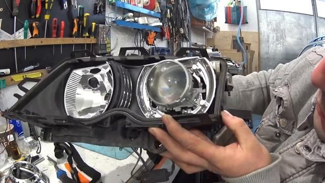 BMW e 46 реставрация линз