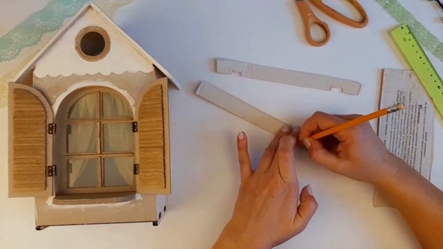 Весенний домик с гнездом в подарок на Пасху DIY. Пасхальный декор своими руками.