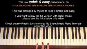 The Hanging Tree - The Hunger Games | PIANO TUTORIAL