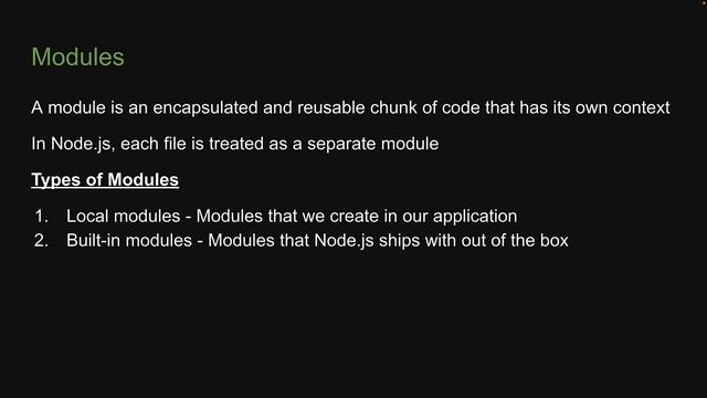 Node.js Tutorials - 8 - Modules
