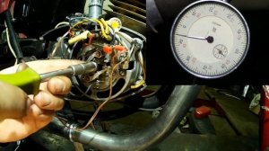 Регулировка угла опережения зажигания на мотоцикле ЯВА / JAWA