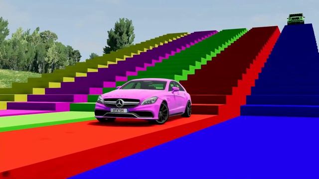 DACIA, VOLSKWAGEN, FORD, BMW COLOR POLICE CARS TRANSPORTING WITH TRUCKS - BeamNG.drive