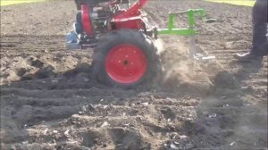 02 - Тестирование самодельной БОРОНЫ для мотоблока. Testing of self-made BORONA for motoblock