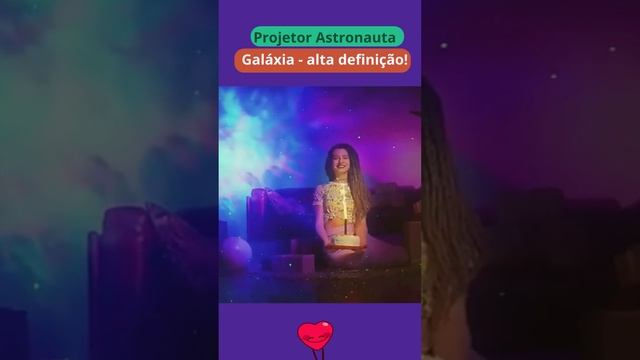 Projetor Luminária Astronauta Galáxia