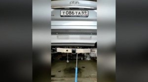 Установка фаркопа ПТ-Групп на Хендай СантаФе 2018 г/в (Hyundai SantaFe IV) в Твери