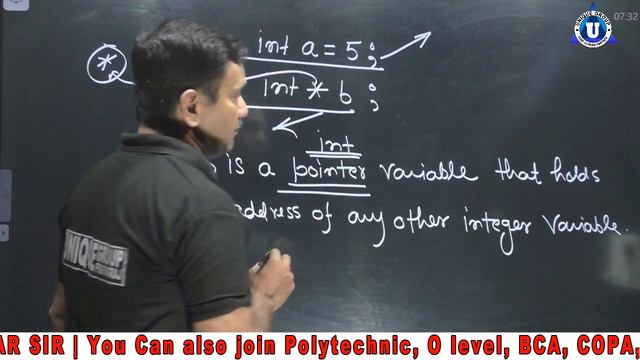 Pointers in C || Pointer in C programming | pointer example in c | Learn Coding | Unique Online Gur