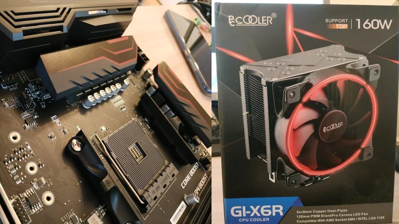 Как установить кулер PCcooler GI-X6R на сокет AM4 ? Процессор Ryzen 7 2700