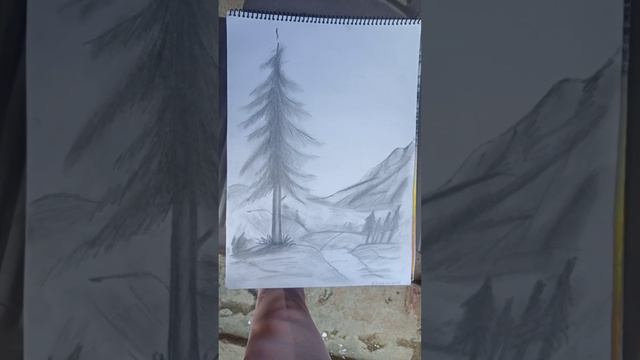 mountain scenery #short #trending #drowing