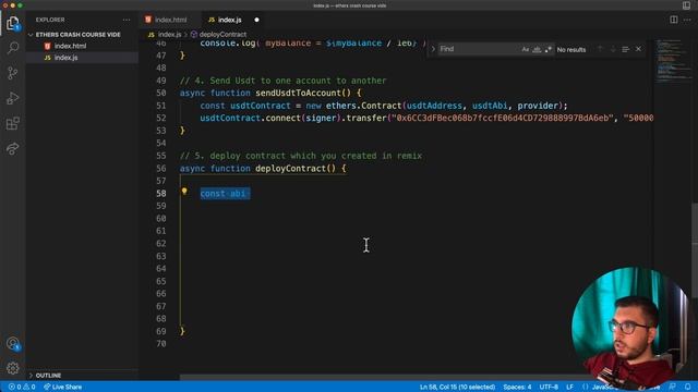 Ethers.js Crash Course | Interact with Blockchain using Javascript