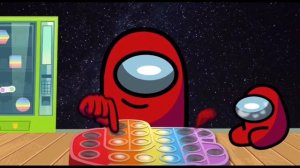 Амонг Ас играют с Поп Ит / Анимация