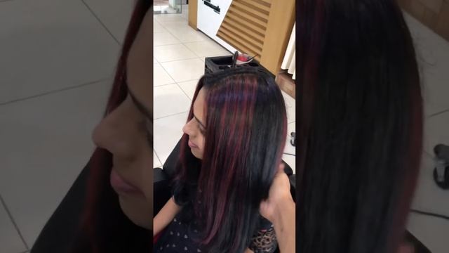 Hair colour red for highlights