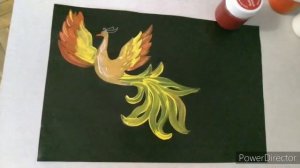 этюд с стиле палехской росписи