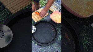 Гороховый суп в казане на костре!!!