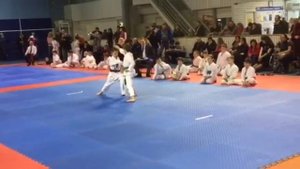 Второй бой на каратэ (мальчики) категория 9-10 лет кумитэ-ката