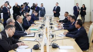 С.Лавров и А.Бен Мубарак, Москва, 27 февраля 2024 года