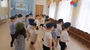 Репетиция. Вход на 23 февраля. Детский сад "Гвоздичка"