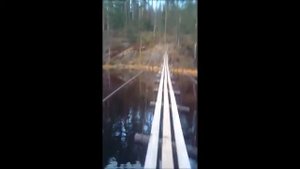 Подвесной мост Клюквенное озеро 30 секунд