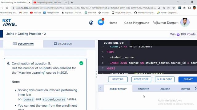 Joins | Coding Practice - 2 | SQL | NxtWave | CCBP 4.0