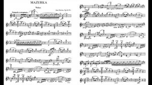 Sibelius 5 Pieces for Violin Piano Op.81 No.1 81-1 Mazurka 馬祖卡 マズルカ 西貝流士 五首 小品 Score Sheet 譜 【Kero】