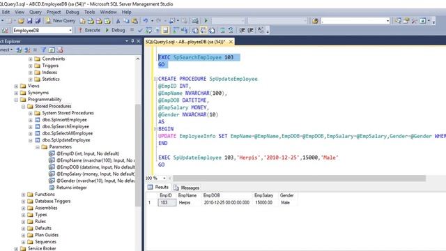 How to update data using store procedure in C# ADO.net Part-04