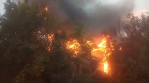 Пожар на даче горит старый дом. Причина возгорания старая проводка