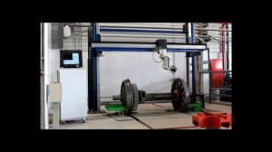 Стенд дефектоскопии колесных пар ЖД вагонов.