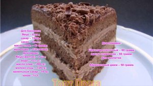 Торт Прага классический рецепт