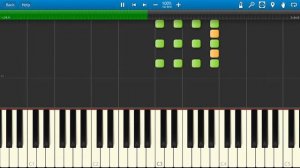 Краски - Я Люблю Тебя, Сергей! (на пианино Synthesia)