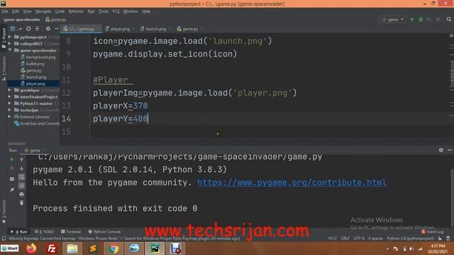 Space -Invader Game Development Tutorial in Python using Pygame Library in Hindi | Urdu | Part-1