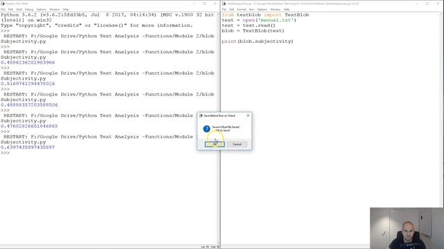 Measuring language subjectivity with TextBlob and Python