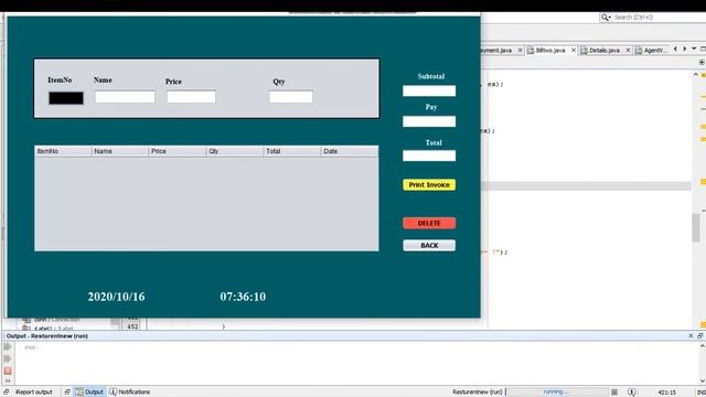Java Project| POS Restaurant Management System with Bill System With Source Code 2020