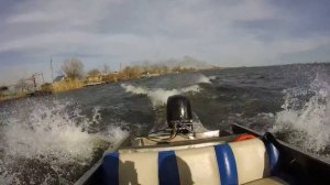 Лодка Крым мотор Honda BF 50 Скачем по волне.