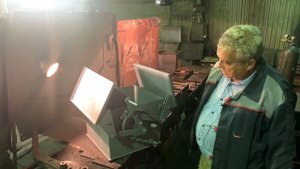 Шибер мусоропровода с системой огнеотсечения