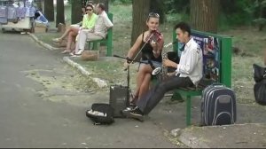 Дуэт Скрипачка и саксофонист, г. Одесса - 2011 год