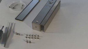 Соленоидный замок ST-DB100MT. Варианты установки на стеклянную дверь.