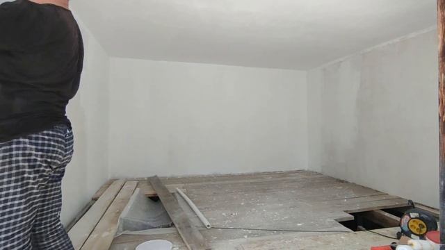 Грунтовка и покраска стен и потолка, небольшие кусочки с недели работы смотреть онлайн