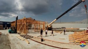 Быстровозводимые сооружения из деревянного каркаса.