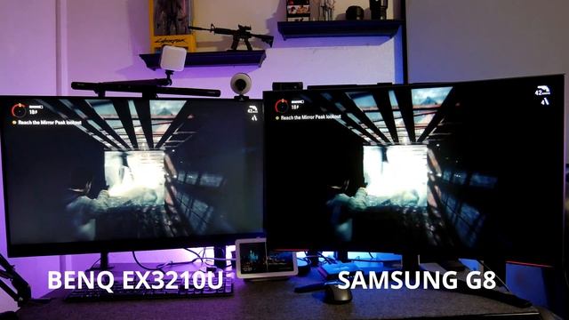 Samsung Neo G8 vs BenQ EX3210U смотреть онлайн