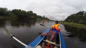 Сплав на байдарках в Подмосковье. Прошли 13 км. Отдыхаем от работы и офиса!