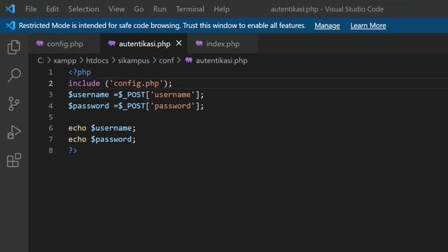 03.Membuat Aplikasi Sederhana PHP MySQL dengan template AdminLTE | Autentikasi Login ke Database смотреть онлайн