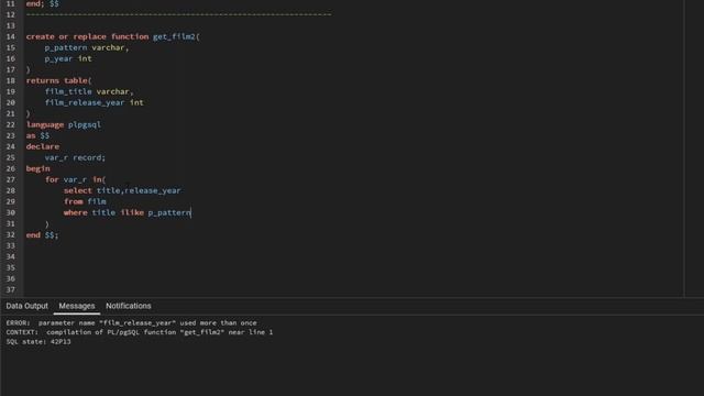 POSTGRESQL TUTORIAL #83 FUNCTION RETURN TABLE