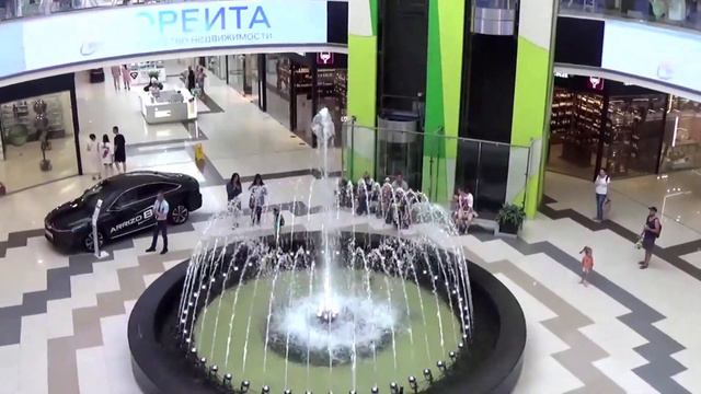 Танцующий фонтан в трц Кристалл г. Тюмень смотреть онлайн