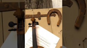 "Still life violin and music" painted by William Harnett