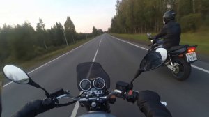 Honda cb750  vs Honda cb 400 Вечерний продубас. Часть 1